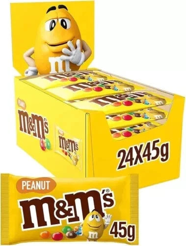 M&M Peanut Std 24 x 45g